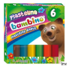 Plastelina 6 kolorów STANDARD BAMBINO St.Majewski