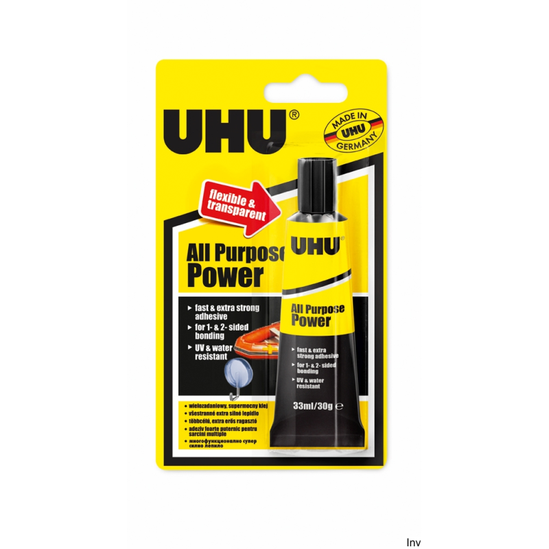 Klej UHU Power Transparent 33ml
