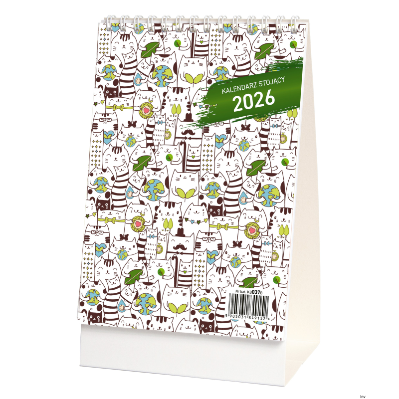Kalendarz stojący tygodniowy KB037B Mix 2026 Wokół Nas