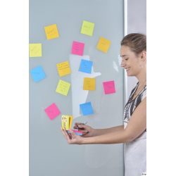 Post-It 3M Multi kostka samoprzylepna Super Sticky 76x76 mm, 4x75 sztuk, mix kolorów