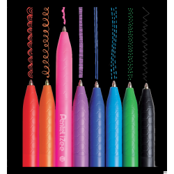 Długopis olejowy 0,7mm pomarańczowy iZee Pentel