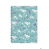 Kołonotatnik A5 60 kartek kratka tagi floral Oxford