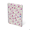 Kołonotatnik A5 60 kartek kratka tagi floral Oxford
