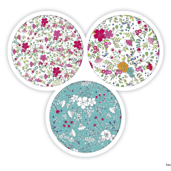 Kołonotatnik A5 60 kartek kratka tagi floral Oxford