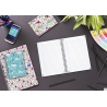 Kołonotatnik A5 60 kartek kratka tagi floral Oxford