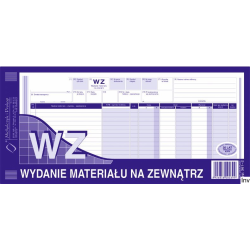 Wydanie materiału na...