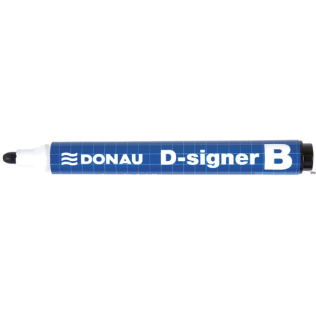 Marker Donau suchościeralny czarny, okrągła końcówka 4 mm, długość linii 200 m