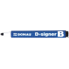 Marker Donau suchościeralny czarny, okrągła końcówka 4 mm, długość linii 200 m