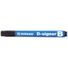 Marker Donau suchościeralny czarny, okrągła końcówka 4 mm, długość linii 200 m