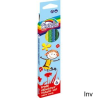 Kredki ołówkowe Fiorello Super Soft, trójkątne, 6 kolorów, miękki grafit