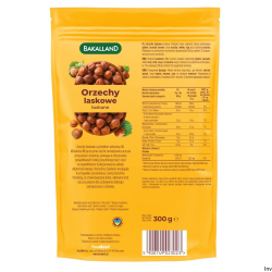 Orzechy laskowe 300g Bakalland - zdrowa przekąska do biura