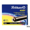 Naboje atramentowe Pelikan krótkie TP/6 niebiesko-czarne, opakowanie 6 sztuk