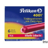 Naboje atramentowe Pelikan TP/6 krótkie czerwone 301192