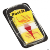 Zakładki indeksujące Post-It 3M z nadrukiem ręki i ołówka, żółto-czerwone, 25,4x43,2mm, 50 sztuk