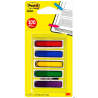 Zakładki indeksujące Post-It 3M, 12x43mm, 5x20 sztuk, mix kolorów, folia PP