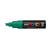 Marker Uni PC-8K zielony do pisania i malowania na różnych powierzchniach 8 mm