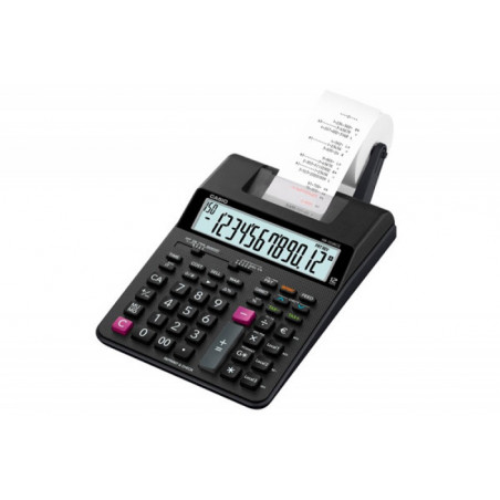 Kalkulator drukujący CASIO HR-150RCE, z zasilaczem, 12-cyfrowy, 165x295mm, czarny