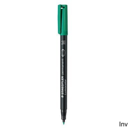 Foliopis permanentny M 317 zielony Staedtler Lumocolor S317-5, zestaw 4 sztuk w etui