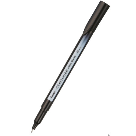 Cienkopis PENTEL Pointliner Colour S40-A czarny tusz na bazie wody