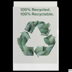 Folder groszkowy Esselte Recycled Premium PP 100 mic. A4 opakowanie 100 sztuk