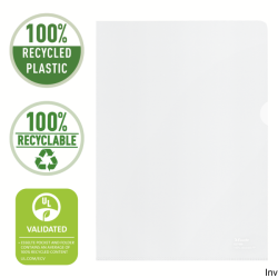 Folder groszkowy Esselte Recycled Premium PP 100 mic. A4 opakowanie 100 sztuk