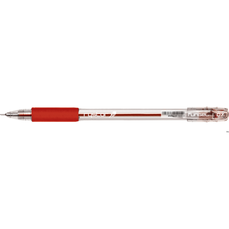 Pióro żelowe Rystor G-032/B FUN GEL 0,5mm czerwone z wymiennym wkładem R-140