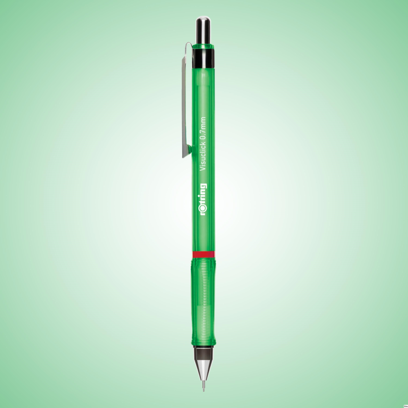 Ołówek automatyczny 2B 0,7 mm zielony Rotring Visuclick, opakowanie 12 sztuk