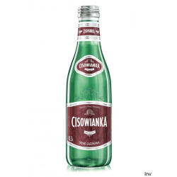 Cisowianka Woda Mineralna Silnie Gazowana 0,3l Szklana Butelka Karton 24 Sztuki
