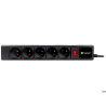Listwa Tracer PowerPatrol czarna 5m z 5 gniazdami i systemem blokad mechanicznych