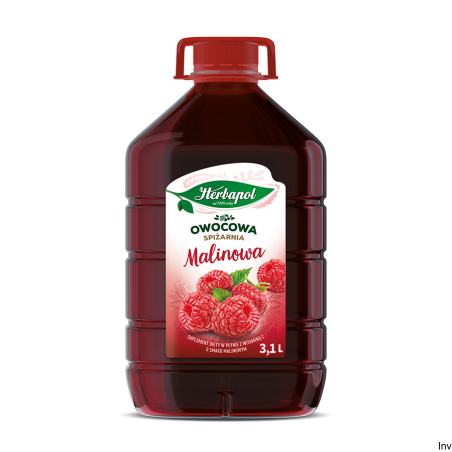 Syrop Herbapol Malina Max 2.85l - intensywny smak malin w dużym opakowaniu