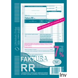 Faktura VAT RR A5, 80...