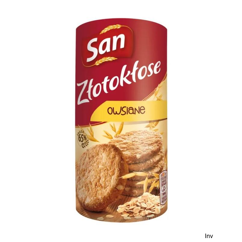 Ciastka LU ŁAKOTKI ZŁOTOKŁOSE owsiane 171 g, pełnoziarniste, źródło błonnika, opakowanie 2 sztuki