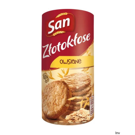 Ciastka LU ŁAKOTKI ZŁOTOKŁOSE owsiane 171 g, pełnoziarniste, źródło błonnika, opakowanie 2 sztuki