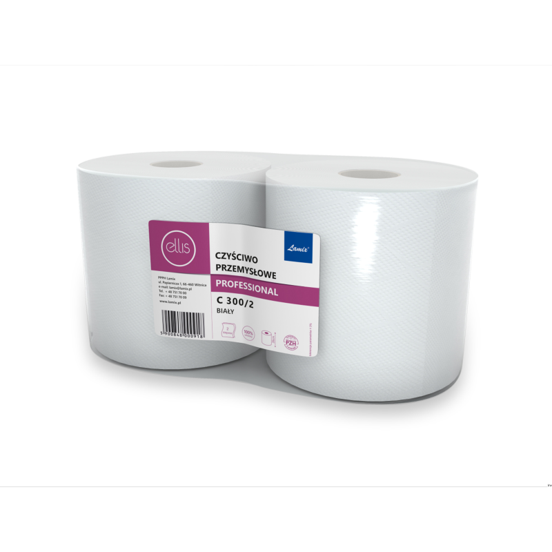 Czyściwo celulozowe 300m 2-warstwowe 100% Ellis Professional 2 sztuki