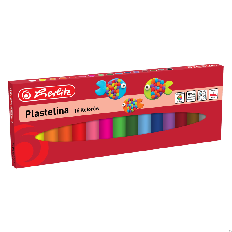 Plastelina Herlitz 16 kolorów 9570797