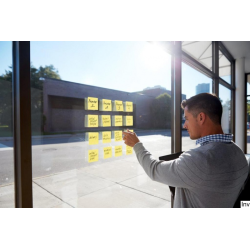 Post-It 3M Bloczek samoprzylepny Super Sticky 46,7x46,7 mm, żółty, 12x90 sztuk