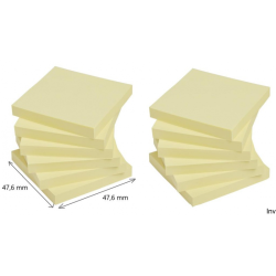Post-It 3M Bloczek samoprzylepny Super Sticky 46,7x46,7 mm, żółty, 12x90 sztuk