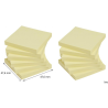 Post-It 3M Bloczek samoprzylepny Super Sticky 46,7x46,7 mm, żółty, 12x90 sztuk