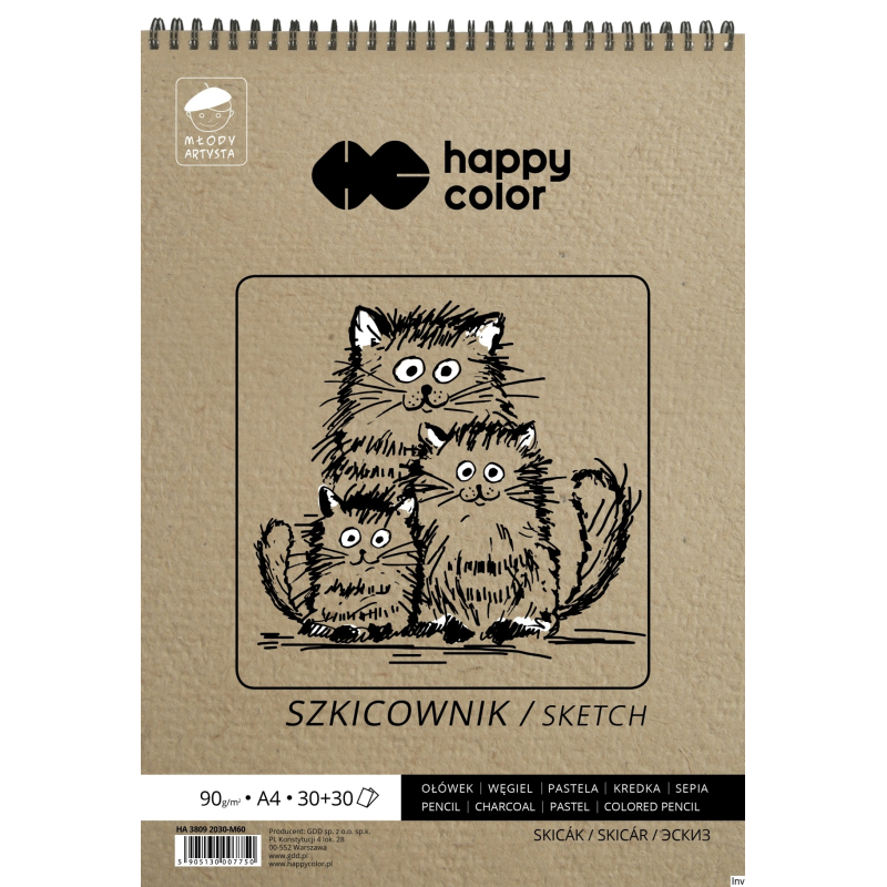 Szkicownik na spirali Staedtler MŁODY ARTYSTA A4 60 arkuszy 80/90g