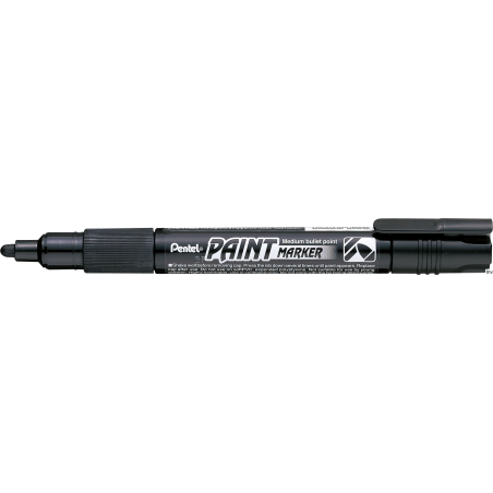 Marker olejowy czarny 4,6 mm PENTEL MMP20-A do metalu, szkła, plastiku, gumy i papieru