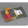 Kołonotatnik A5 80 kartek kratka Oxford Meetingbook z gumką, polipropylenowa okładka, papier Optik 80 g/m2