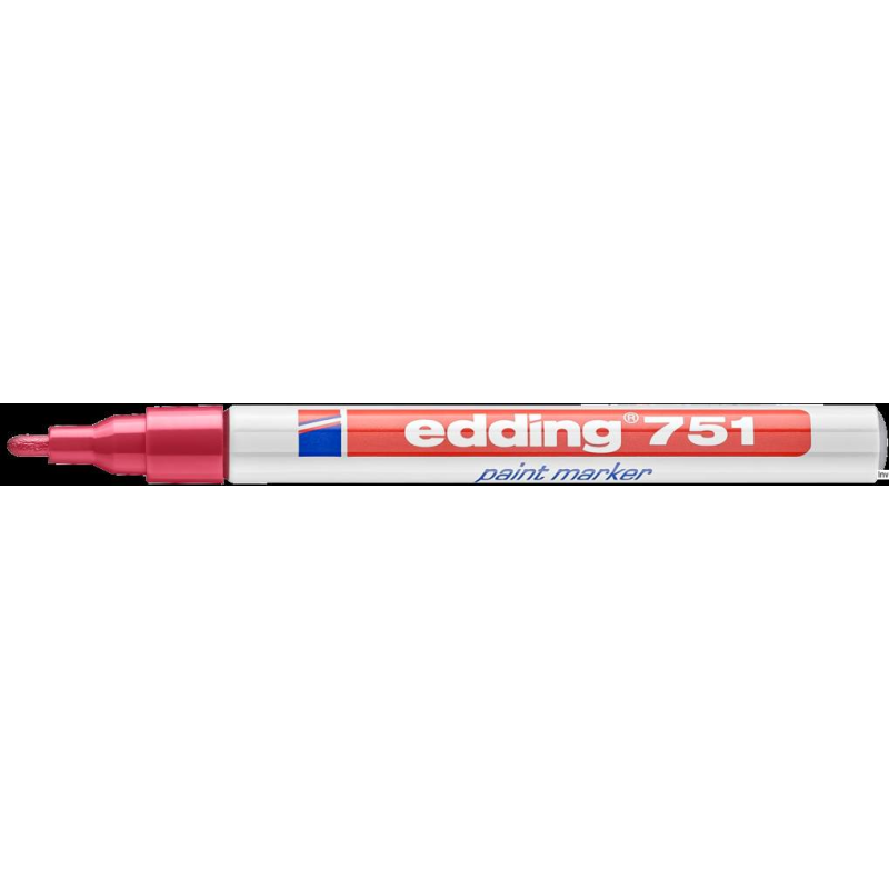 Edding marker lakierowy 751 czerwony 1-2 mm okrągła końcówka