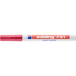 Edding marker lakierowy 751 czerwony 1-2 mm okrągła końcówka