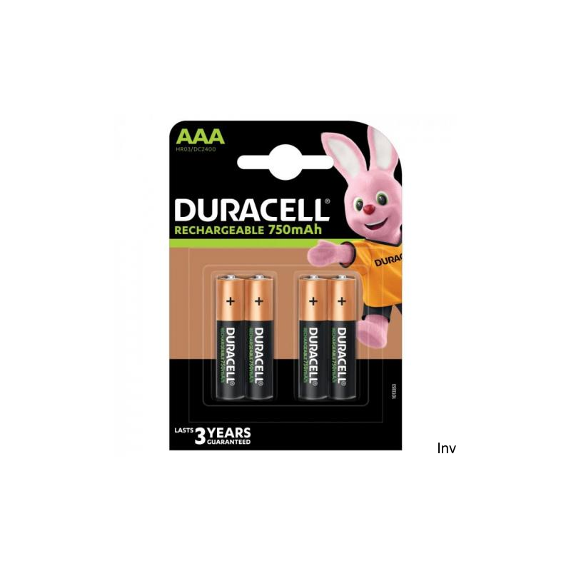 Akumulatorki Duracell AAA 750mAh HR03 4 sztuki