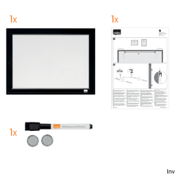 Tablica suchościeralna Nobo 585 x 430 mm z czarną ramą
