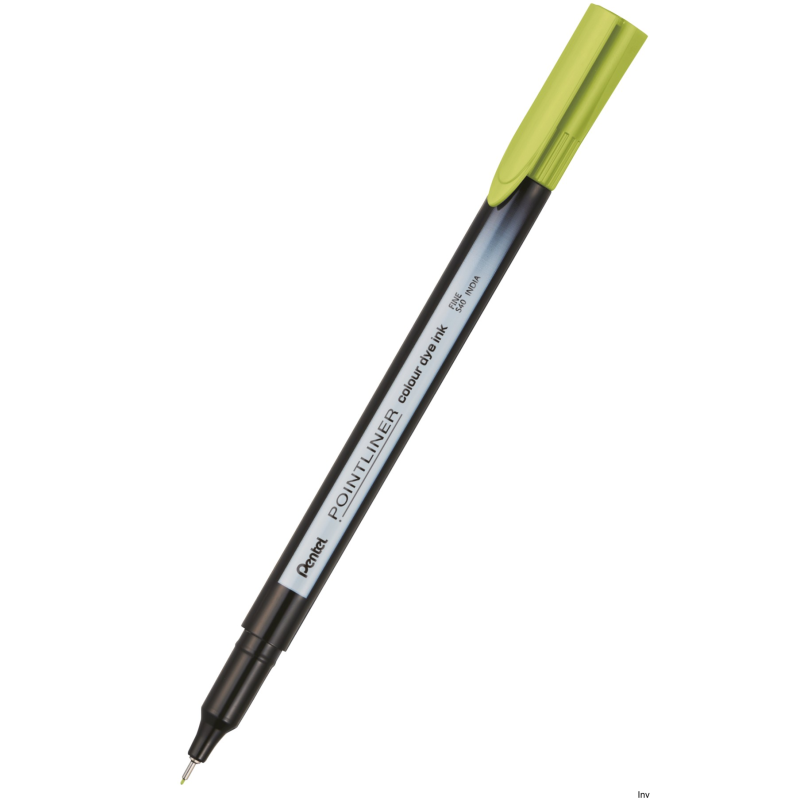 Cienkopis PENTEL Pointliner Colour limonkowy S40-K2 z tuszem na bazie wody