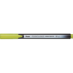 Cienkopis PENTEL Pointliner Colour limonkowy S40-K2 z tuszem na bazie wody