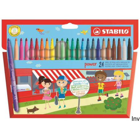 Flamastry Stabilo POWER 24 sztuki 280/24-02/01