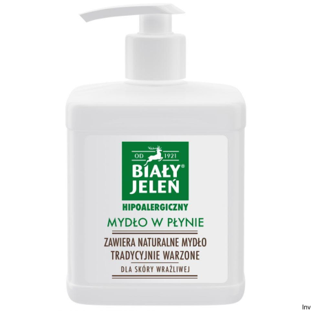 Mydło w płynie 500 ml Biały Jeleń do delikatnej pielęgnacji skóry