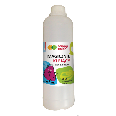 Klej uniwersalny 1000ml Happy Color do papieru, drewna, filcu, ceramiki, decoupage i technik hobbystycznych